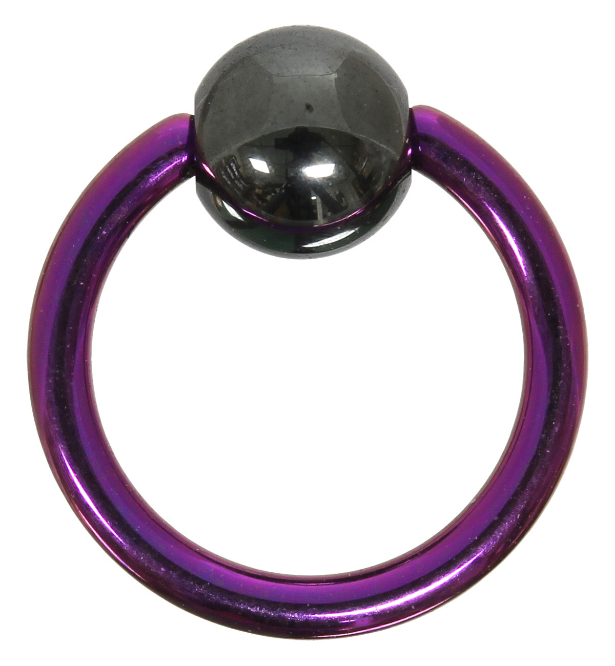 Klemmkugelring PURPLE - 1,2 mm aus G23 Titan - Ball Closure Ring