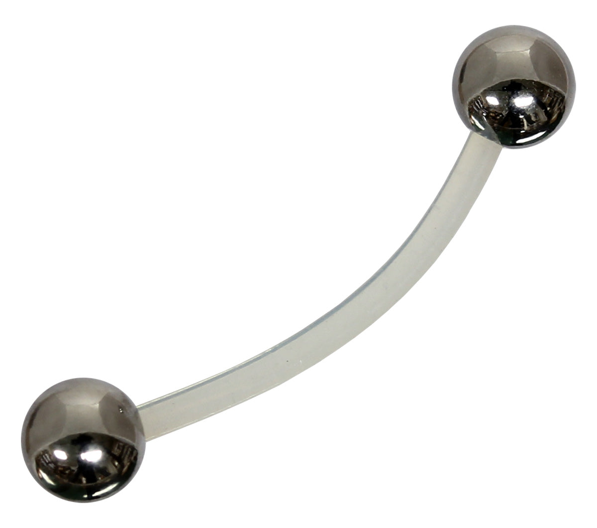 Banane 1,2 mm - flexibles PTFE mit Kugeln - Curved Barbell