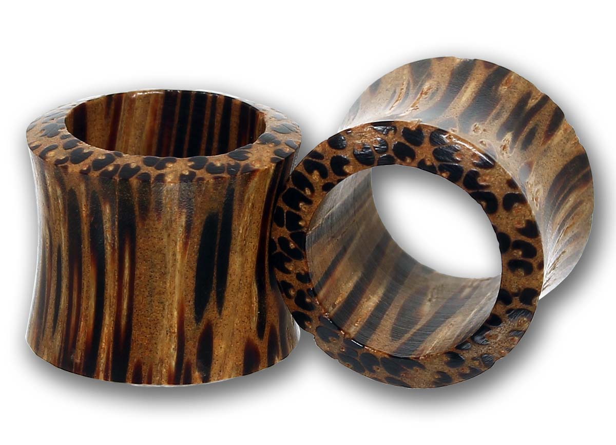 Double Flared Flesh Tunnel 10 - 25 mm - KOKOSNUSS - Ohrschmuck
