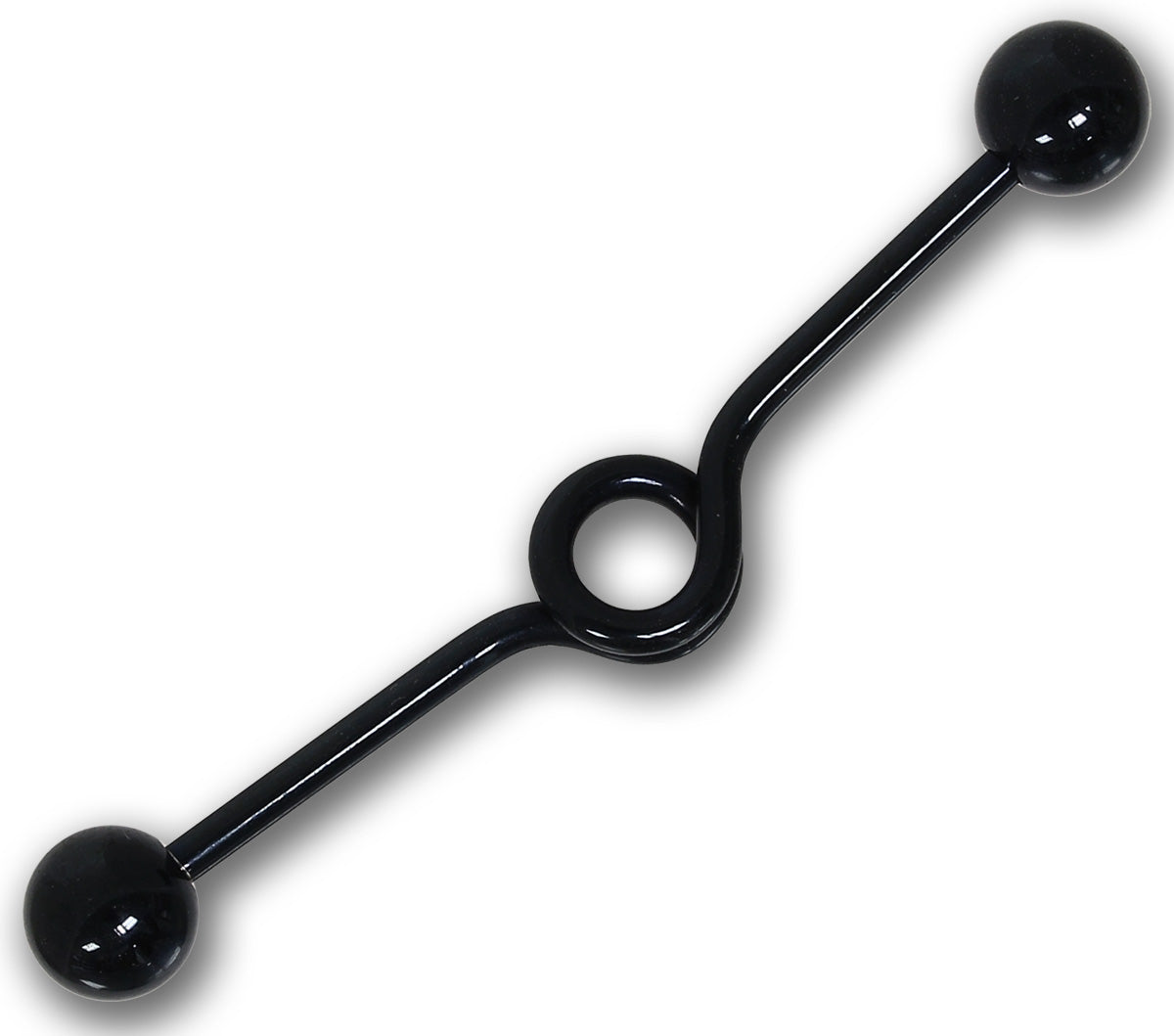 Industrial (2) - Ohrschmuck aus schwarzem 316L Chirurgenstahl