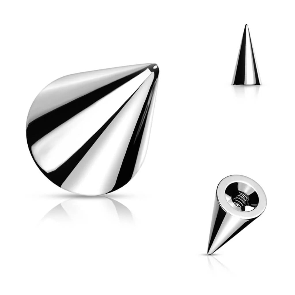 Ersatzspitze - 316L Chirurgenstahl in Silber mit 1,2 mm Gewinde - Spike