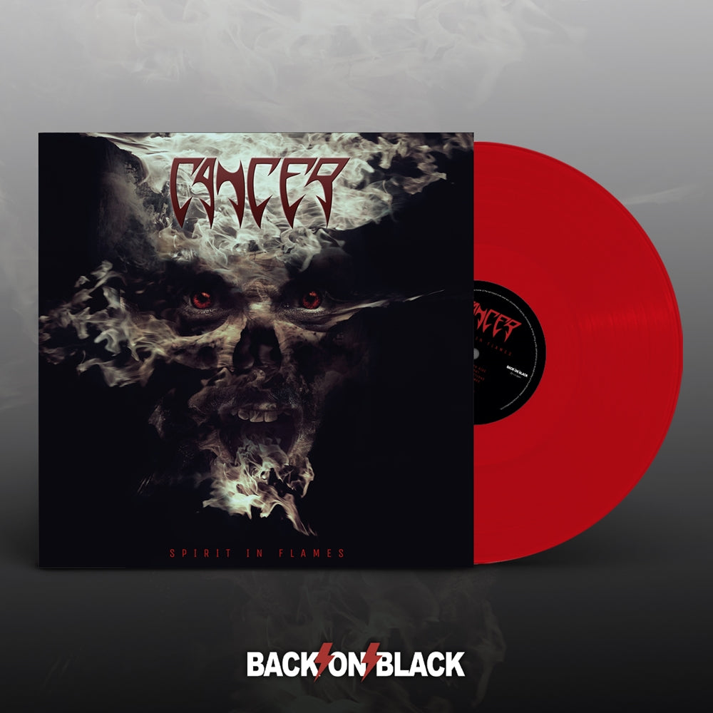 Cancer - SPIRIT IN FLAMES LP - Red Vinyl - Schallplatte Record