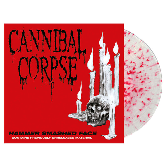 Cannibal Corpse - HAMMER SMASHED FACE LP - Clear/Red Splatter Vinyl - Schallplatte Record