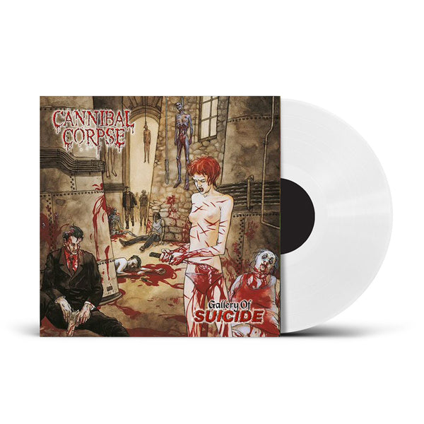 Cannibal Corpse - GALLERY OF SUICIDE LP - White Vinyl - Schallplatte Record