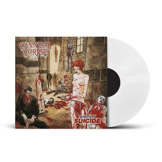 Cannibal Corpse - GALLERY OF SUICIDE LP - White Vinyl - Schallplatte Record
