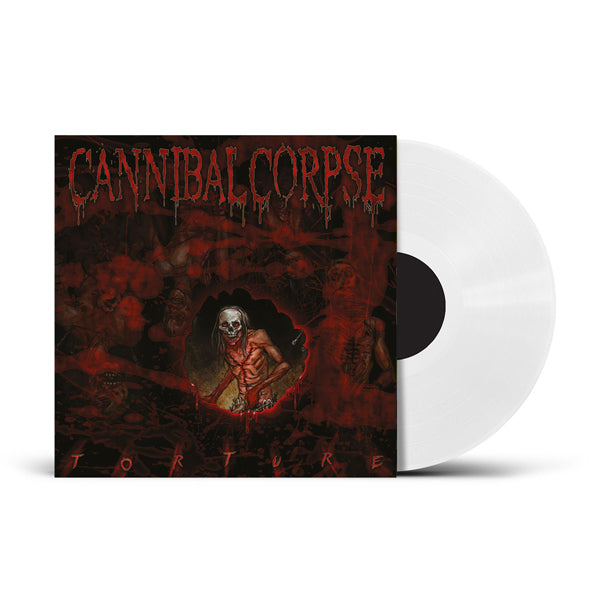 Cannibal Corpse - TORTURE LP - White Vinyl - Schallplatte Record