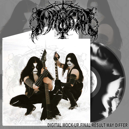 Immortal - BATTLES IN THE NORTH LP - Black/White Vinyl - Schallplatte Record