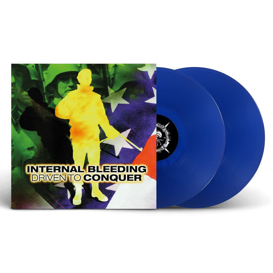 Internal Bleeding - DRIVEN TO CONQUER Doppel-LP - Blue Vinyl - Schallplatte Record