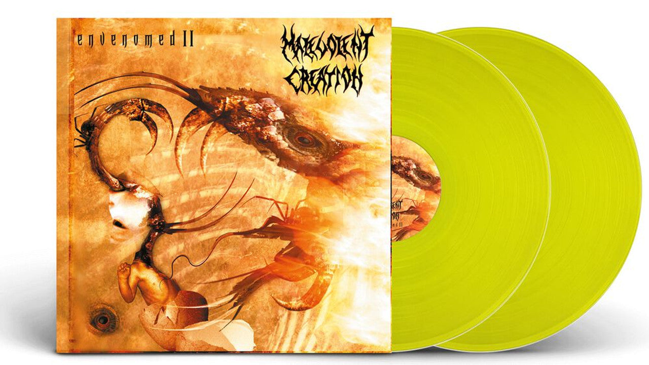 Malevolent Creation - ENVENOMED II Doppel-LP - Yellow Vinyl - Schallplatte Record