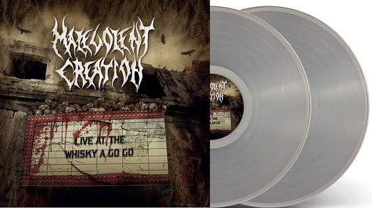 Malevolent Creation - LIVE AT THE WHISKY A GO GO Doppel-LP - Clear Vinyl - Schallplatte