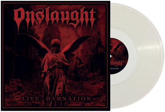 Onslaught - LIVE DAMNATION LP - Clear Vinyl - Schallplatte Record