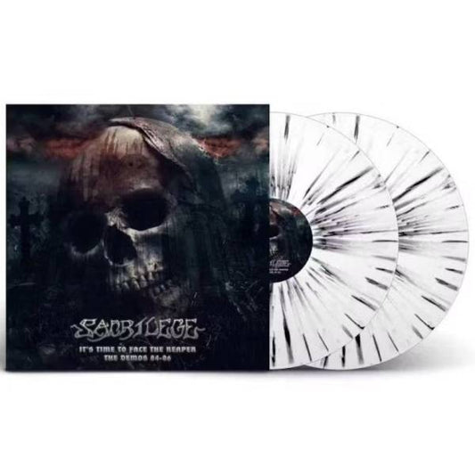 Sacrilege - IT´S TIME TO FACE THE REAPER Doppel-LP - White/Black Splatter Vinyl - Schallplatte