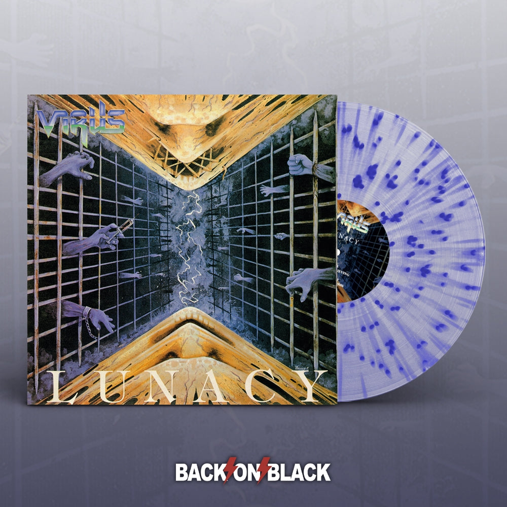 Virus - LUNACY LP - Clear/Blue Splatter Vinyl - Schallplatte Record